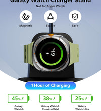 3 in 1 Charging Station for Samsung for Thick Cases of 10MM/Otterbox/Heavy Duty, Wireless Charger for Samsung Galaxy S26 Ultra/S25/S24, Phone Charger Stand for Galaxy Watch and Buds(Black)