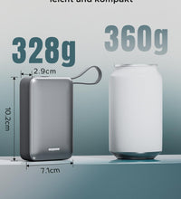 Eazpower Power Bank 45W Schnellladefunktion, Powerbank 20,000mAh mit Integriertem USB C Kabel Flugzeug Geeignet, Externe Handyakkus mit LED Display, 2 USB-C, 1 USB-A für iPhone Samsung Galaxy Laptop