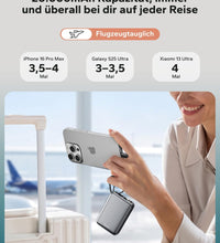 Eazpower Power Bank 45W Schnellladefunktion, Powerbank 20,000mAh mit Integriertem USB C Kabel Flugzeug Geeignet, Externe Handyakkus mit LED Display, 2 USB-C, 1 USB-A für iPhone Samsung Galaxy Laptop